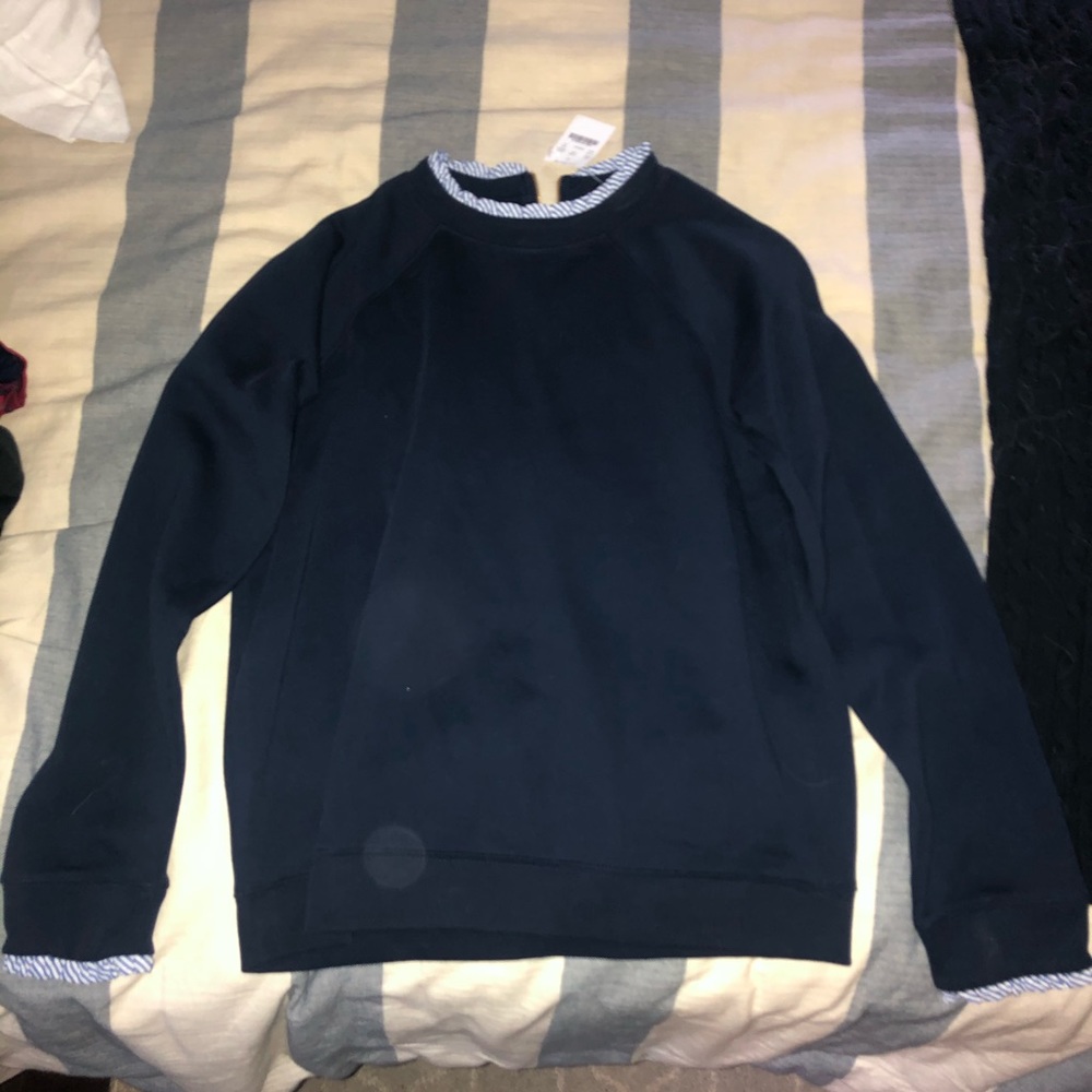 J. Crew Navy Pullover